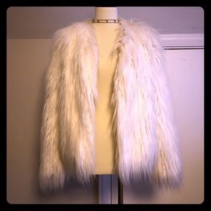 Super fun and warm faux fur coat